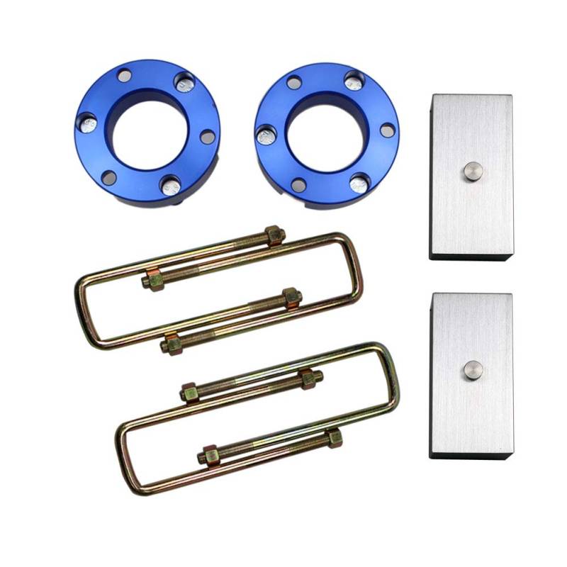 JINGLINGKJ 32MM Vorderradaufhängung 51MM Hinterradaufhängungsblöcke Lift Up Kits für NAVARA Frontier D40 4WD 2005-2014 UBolt Kit Raise Adapter Strut Spring 2Pcs von JINGLINGKJ