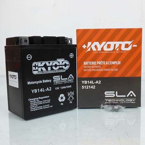 Kyoto - Accu per moto Kawasaki 900 GPZ R Ninja 1984-1996 YB14L-A2 SLA / 12V 14Ah von Kyoto