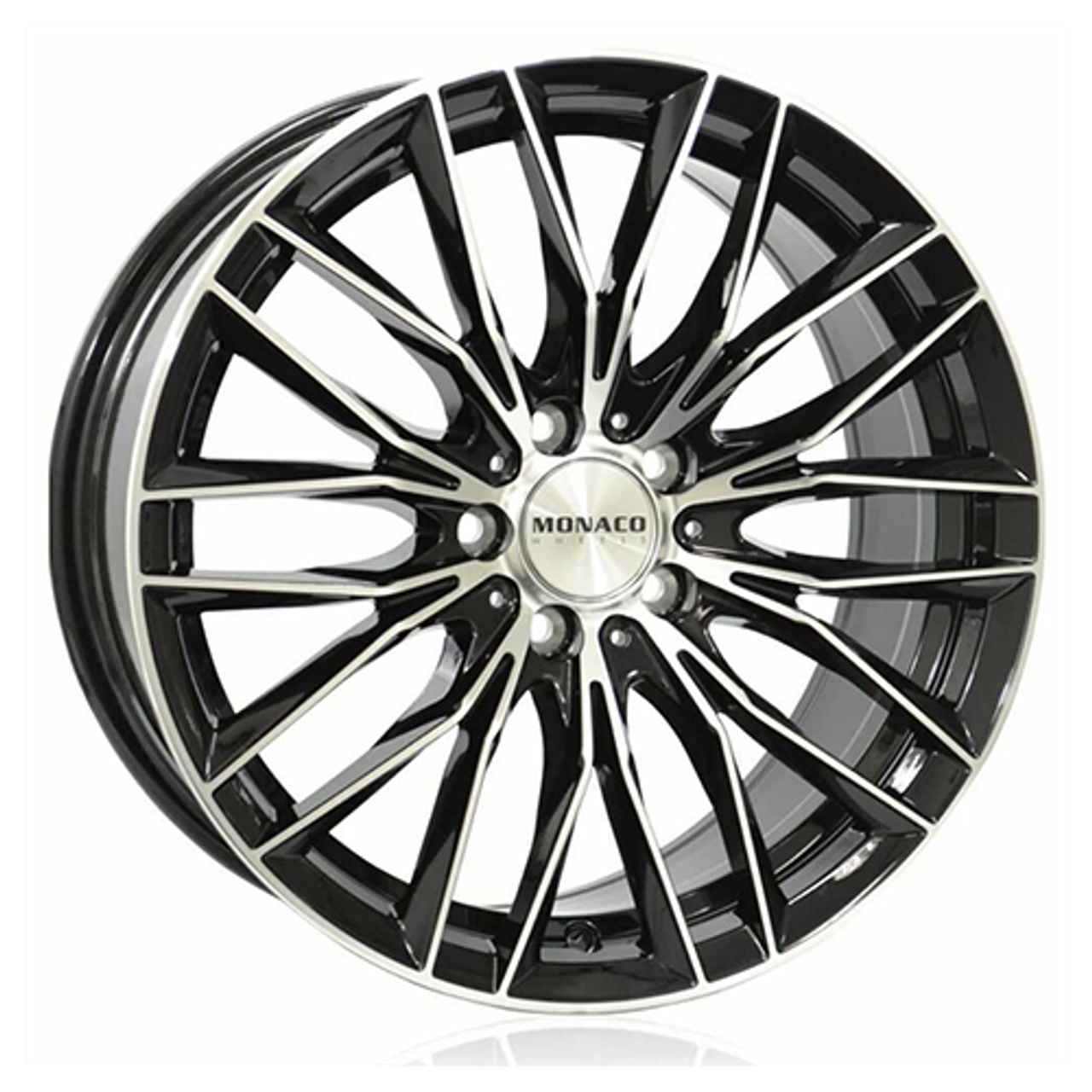 MONACO WHEELS MONACO GP2 black gloss polished 8.0Jx18 5x112 ET35