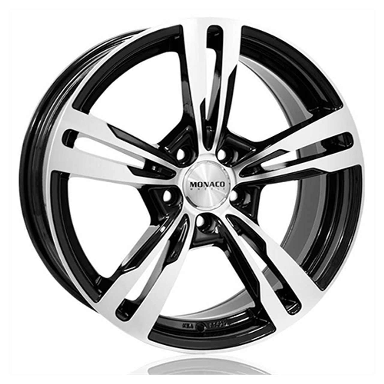 MONACO WHEELS MONACO GP4 black gloss polished 8.5Jx19 5x108 ET45