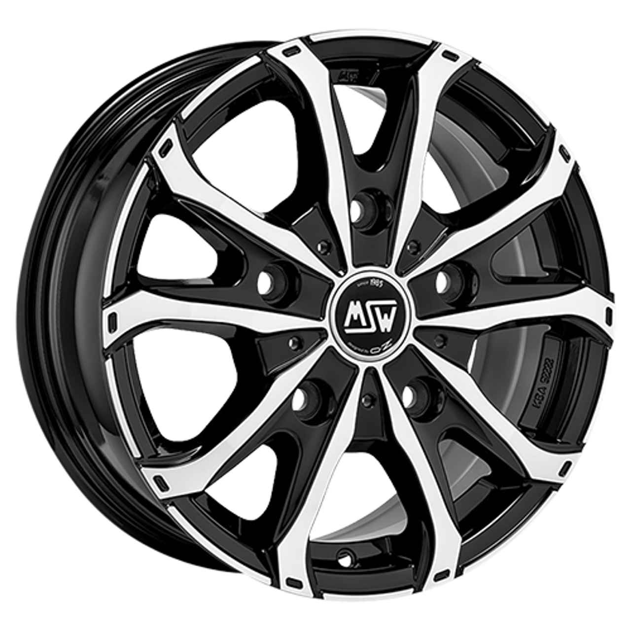 MSW (OZ) MSW 48 VAN 5H gloss black full polished 7.5Jx18 5x160 ET48