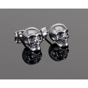 Ohrstecker/ Ohringe "Skull" Chirurgenstahl, Paar, Größe: 10x10mm ZZZ-kein Hersteller von ZZZ-kein Hersteller