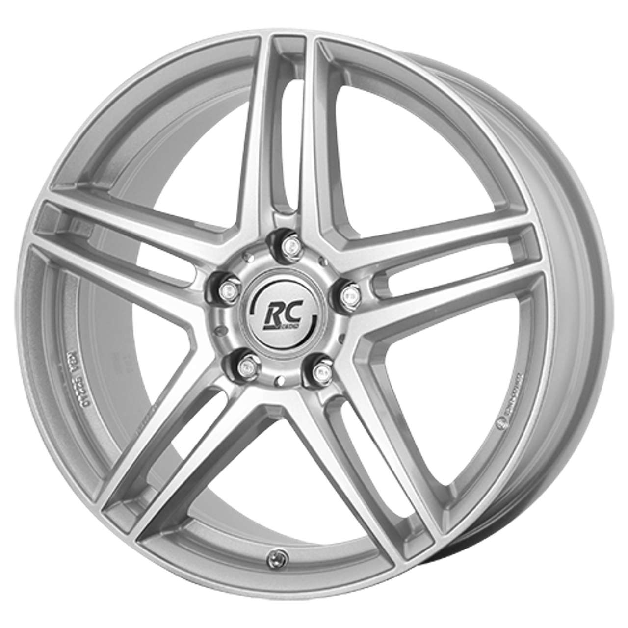 RC-DESIGN RCD17 kristallsilber 6.5Jx16 5x112 ET44.5