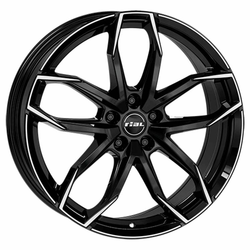 RIAL LUCCA 5-LOCH diamantschwarz frontpoliert 7.5Jx17 5x100 ET45