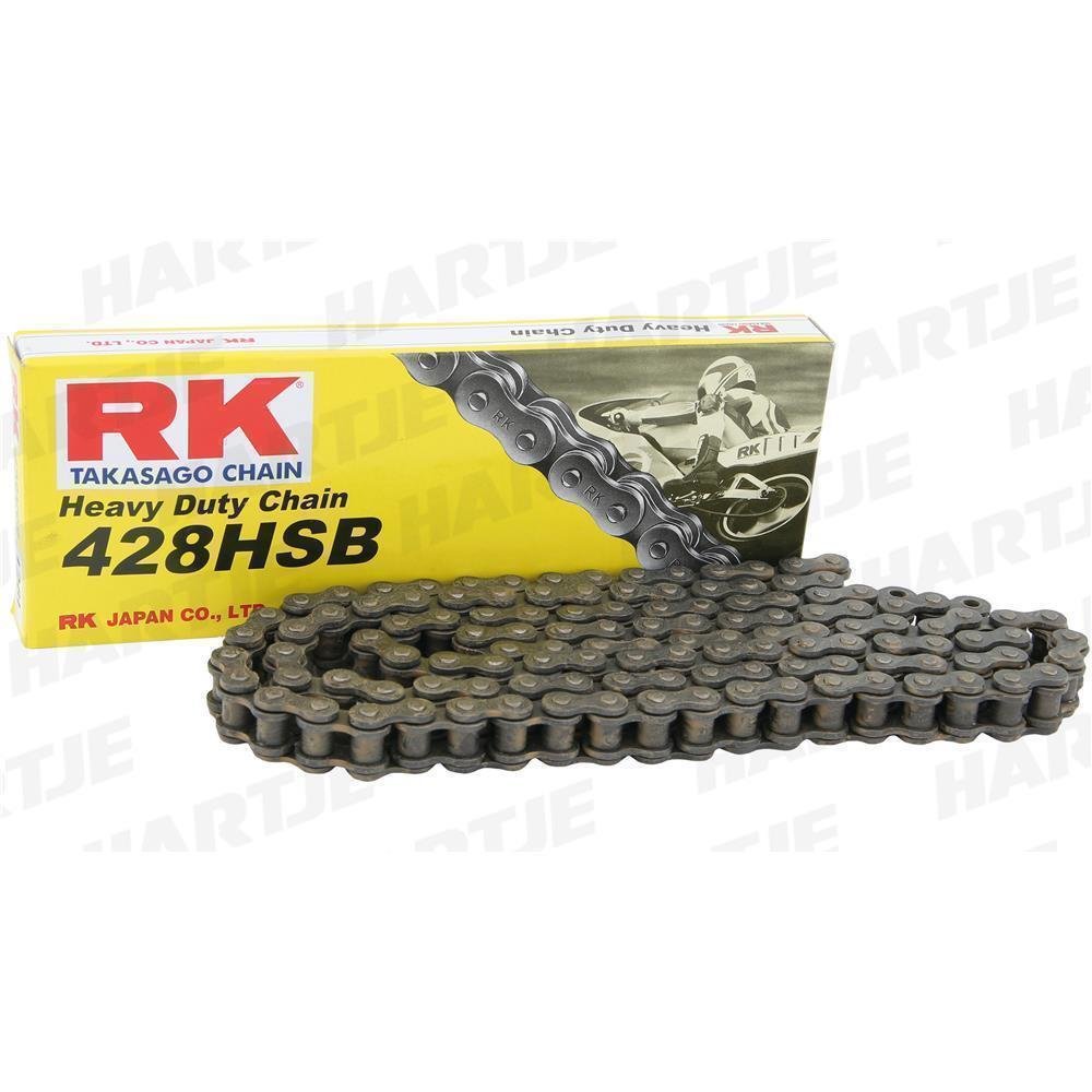 RK chain 428 HSB 124 C gray/gray open