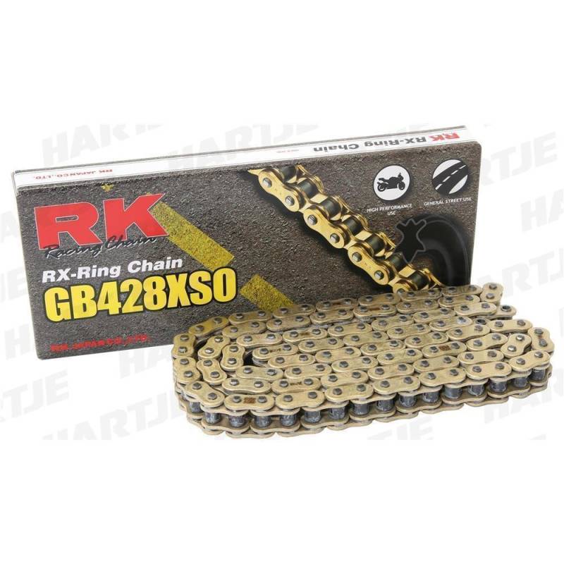 RK chain 428 XSO 128 N Gold/Gold Open