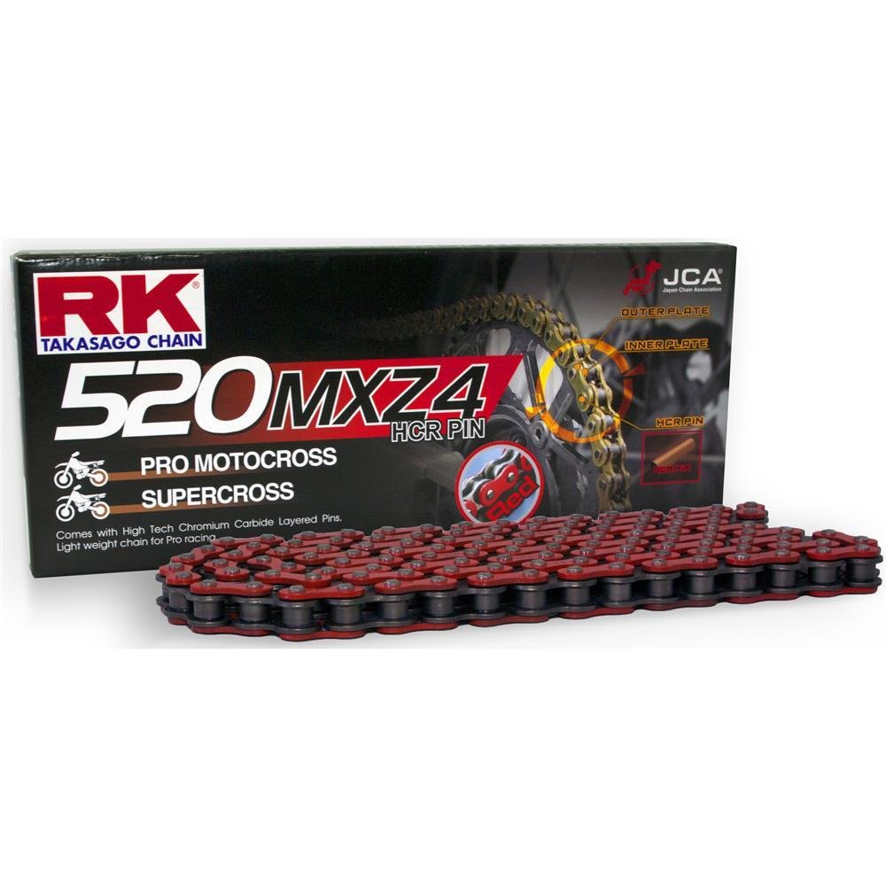 RK chain 520 MXZ4 116 C red/black open