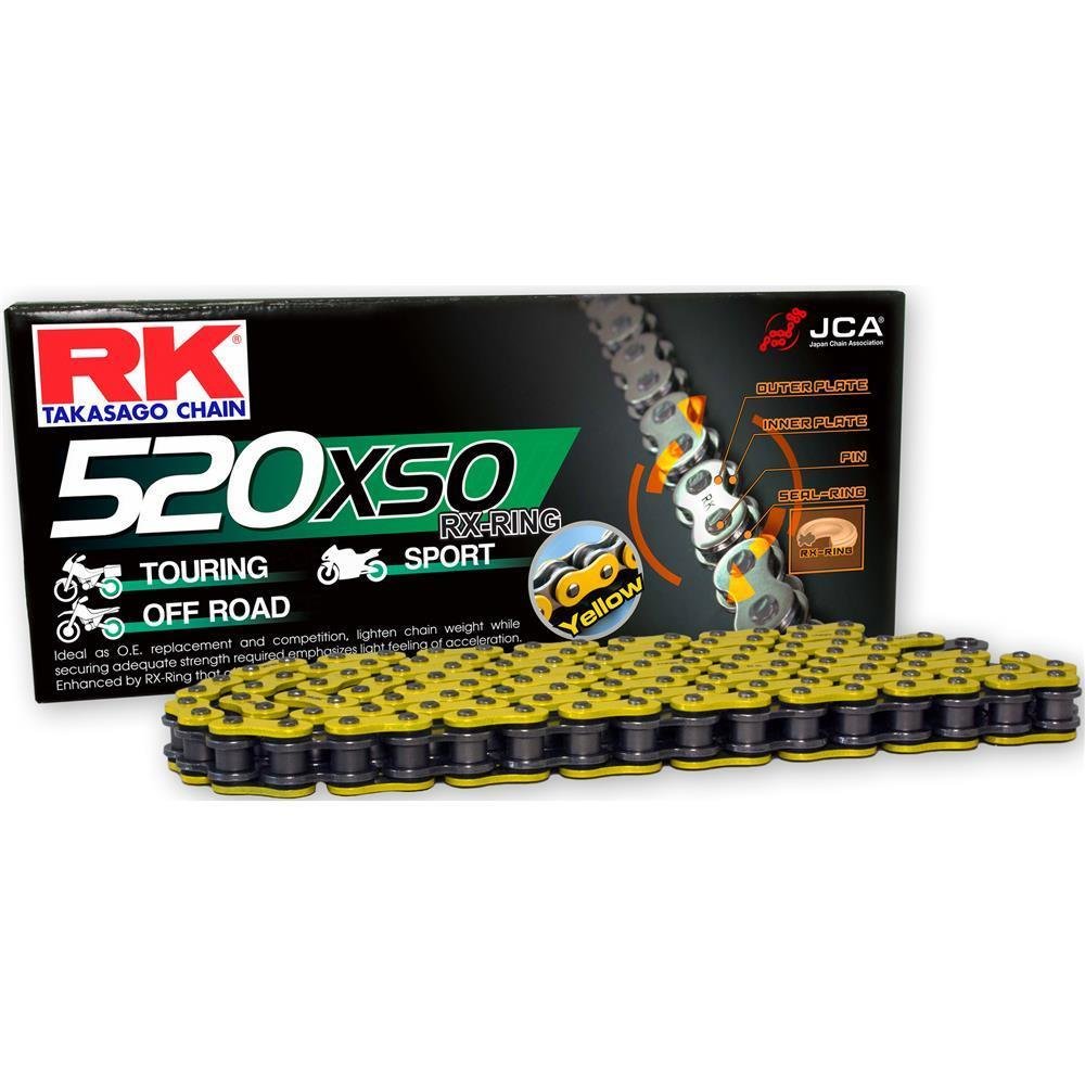 RK chain 520 XSO 120 N yellow/black open