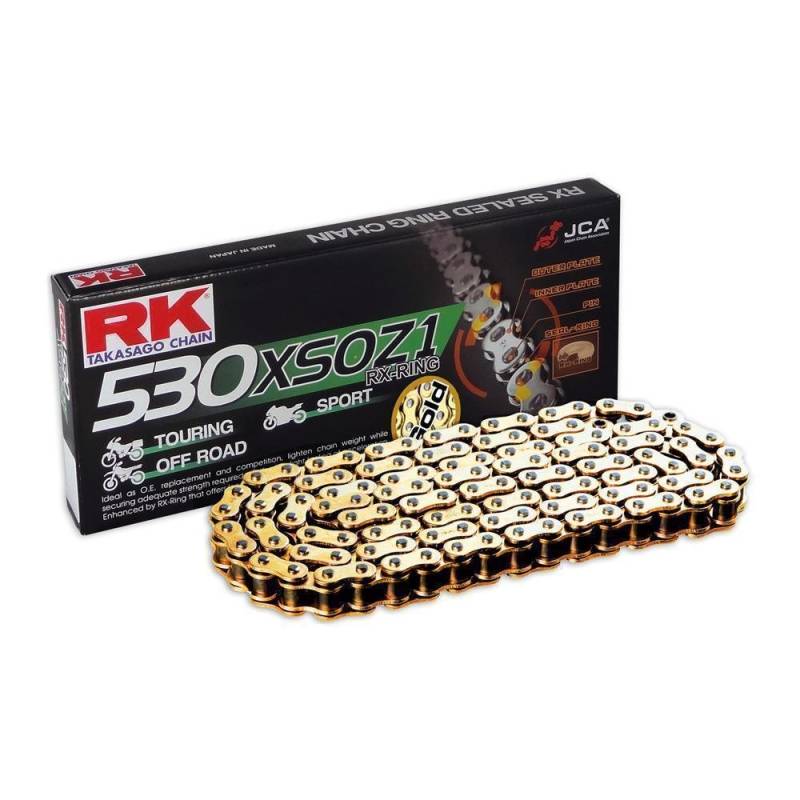 RK chain 530 XSOZ1 114 N Gold/Gold Open