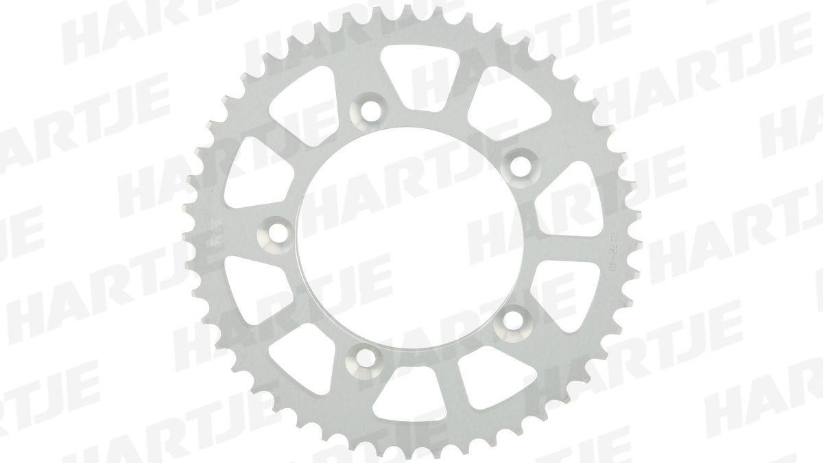 RK chain wheel 420 46Z aluminum silver, anodized.