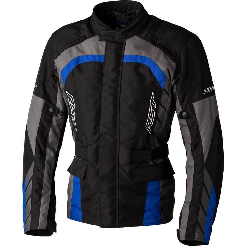 RST Alpha 5 CE Textil-Jacke Schwarz/Blau Größe: L