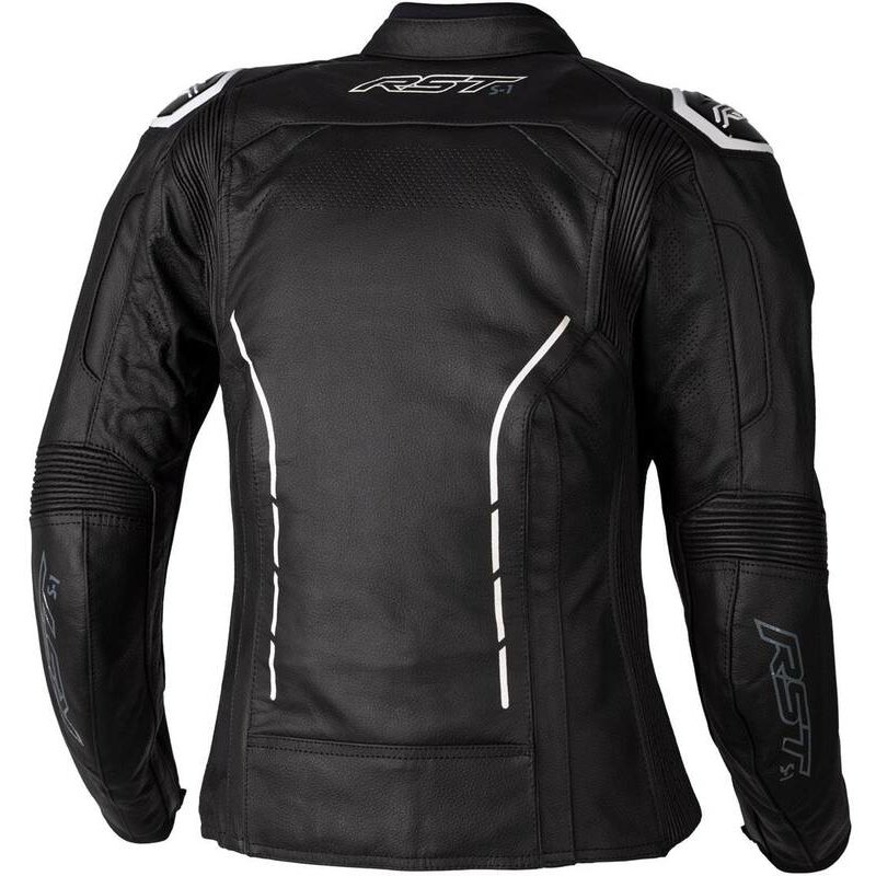 RST Ladies S1 CE Lederjacke Schwarz/Weiß Größe: L