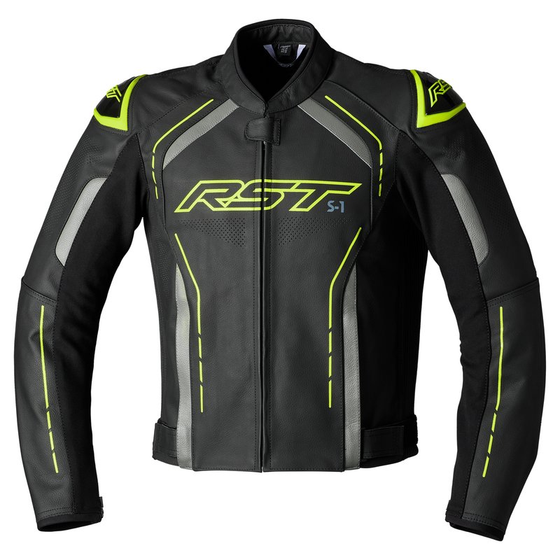 RST Lederjacke S1 Herren Neongelb Größe: S