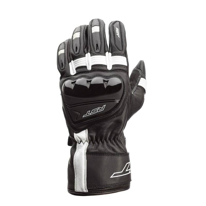 RST Pilot CE Leder Gloves Schwarz/Weiss Größe: L