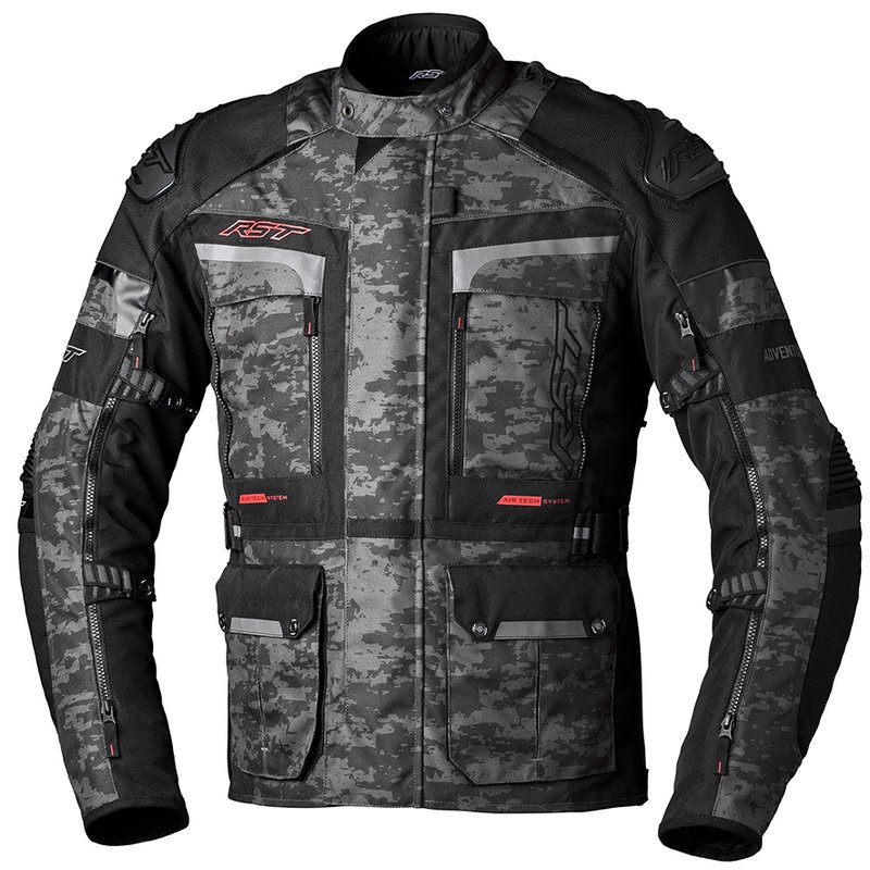 RST Pro Series Adventure-X Textil-Jacke Grau/Camo Größe: XL