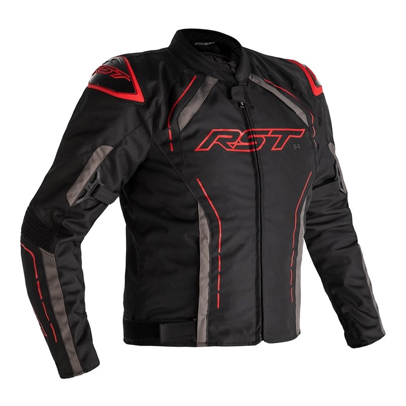 RST S-1 Jacke Textil Schwarz/Grau/Rot Größe 3XL