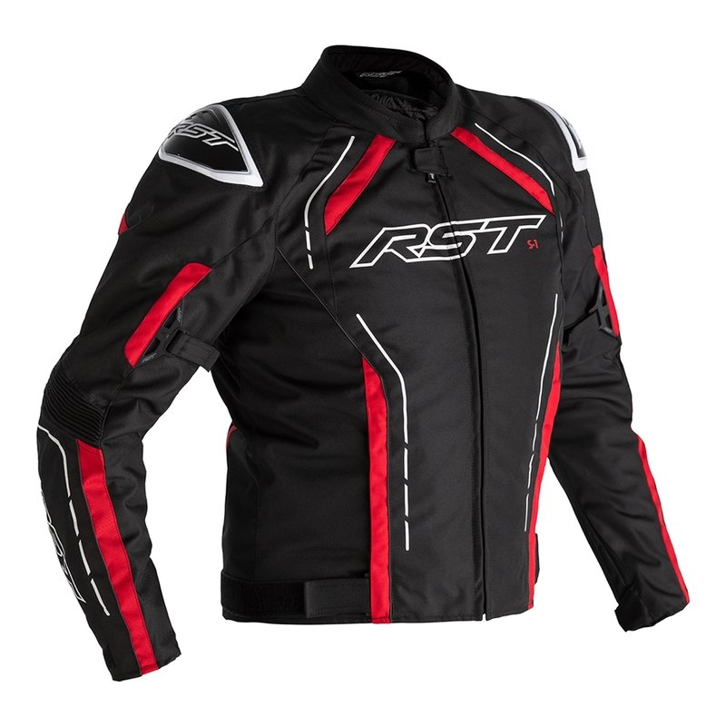 RST S-1 Jacke Textil Schwarz/Rot/Weiß Herren Größe: XXXL