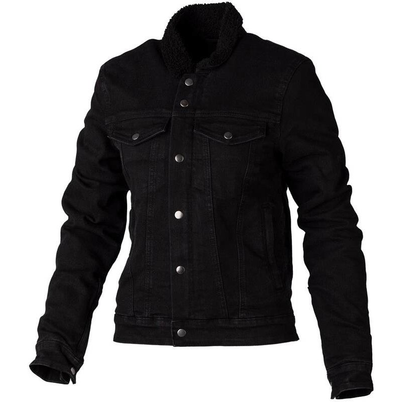 RST Sherpa Denim CE Textil-Jacke Schwarz Größe: XXXL