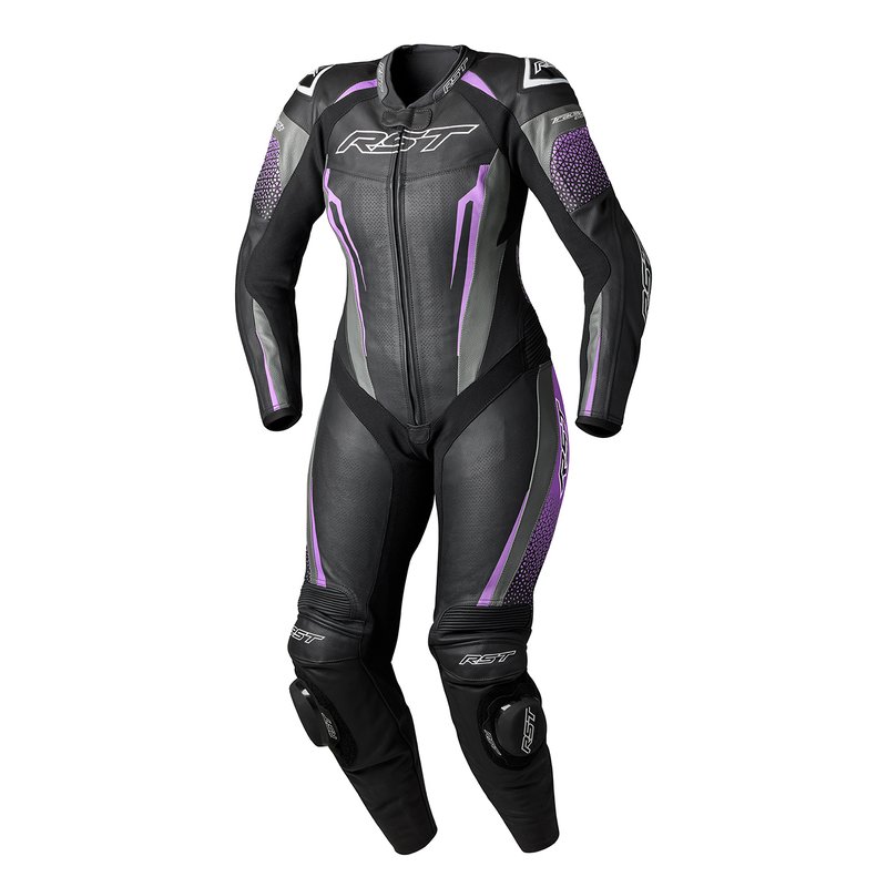 RST Suit TracTech Evo 5 Damen Lederkombi - Schwarz/Fuchsia/Grau