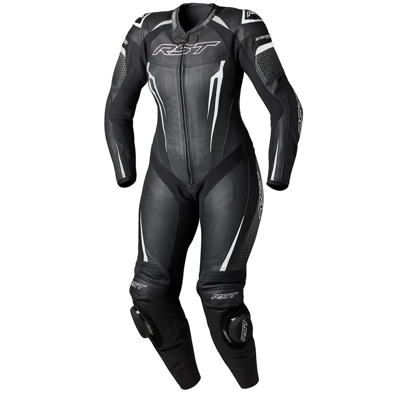 RST Suit TracTech Evo 5 Damen Lederkombi Schwarz/Weiß/Schwarz Größe: L