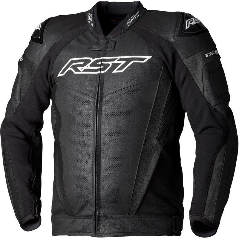 RST TracTech Evo 5 Lederjacke Herren Schwarz/Schwarz/Schwarz Größe: XL