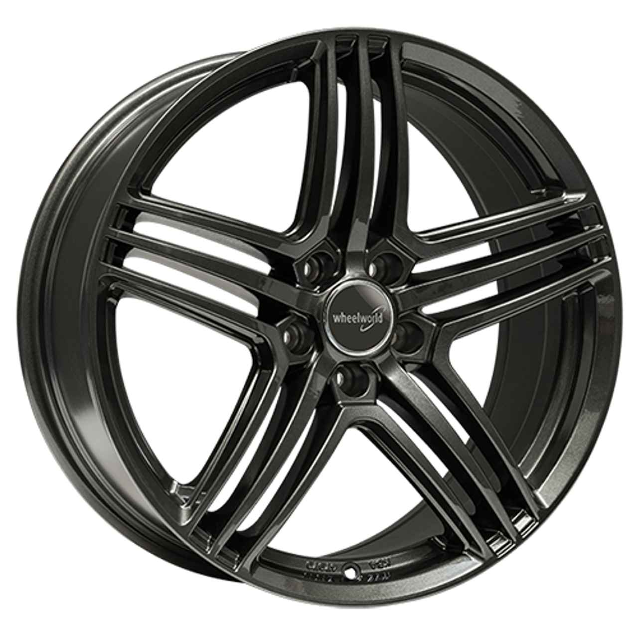 WHEELWORLD-2DRV WH12 Dark gunmetal full painted 8.0Jx18 5x112 ET45