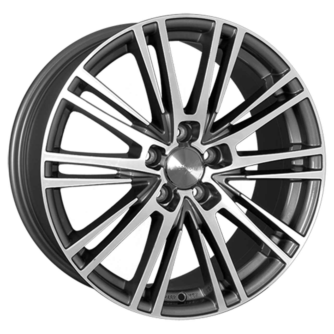 WHEELWORLD-2DRV WH18 Daytona Grau Hochglanzpoliert 7.5Jx17 5x112 ET37