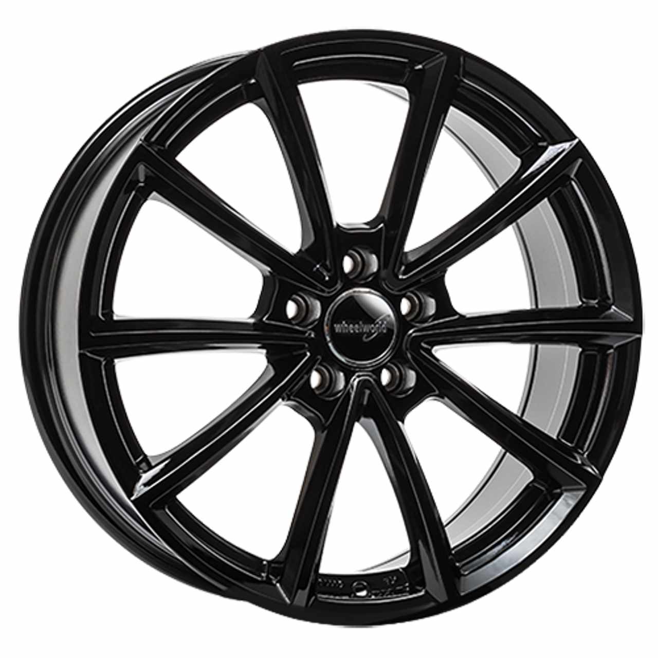 WHEELWORLD-2DRV WH28 schwarz glänzend lackiert 7.5Jx17 5x112 ET35