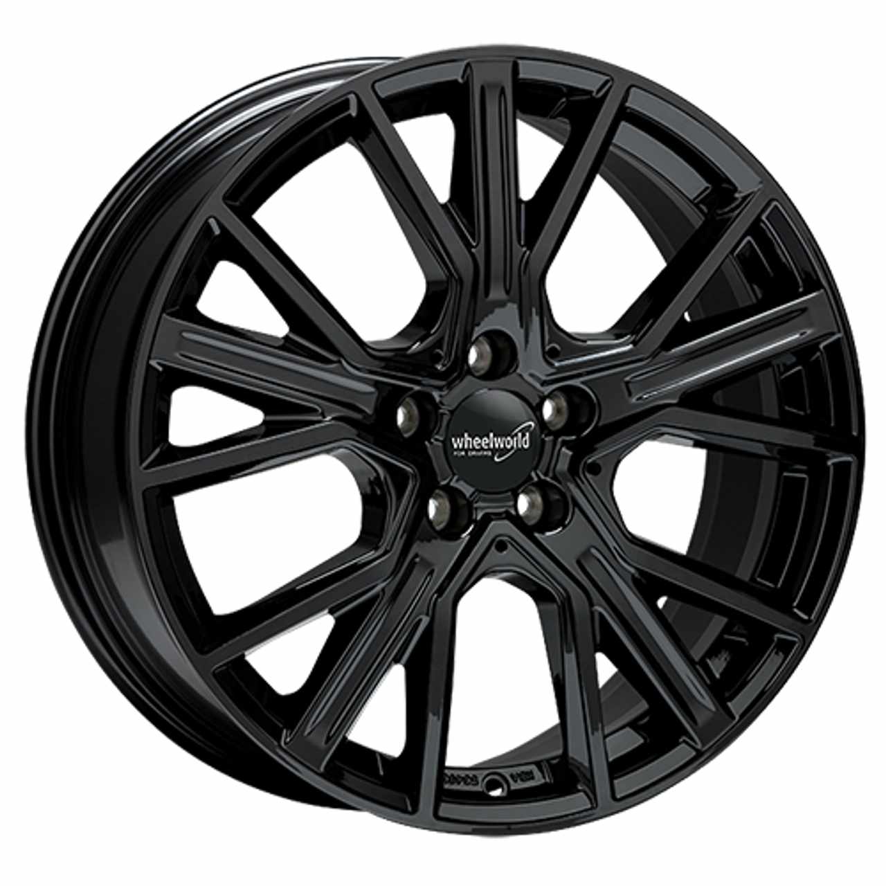 WHEELWORLD-2DRV WH34 black glossy painted 9.0Jx20 5x112 ET30