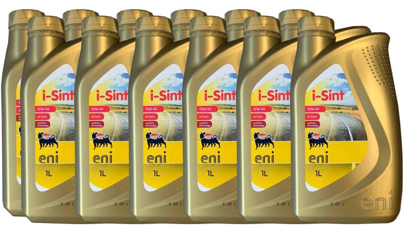 eni 12x1 Liter i-Sint SAE 10W-40 ACEA A3/B4 von eni