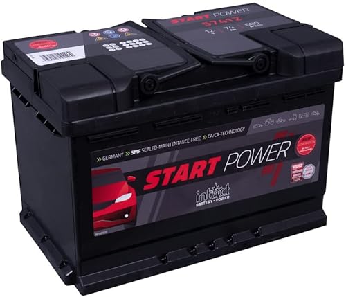 intAct Autobatterie 12V 74Ah 680A, Start-Power 57412GUG, leistungsstarke und zuverlässige PKW Starterbatterie, Maße: 278x175x190mm, Blei-Säure-Batterie in Erstausrüsterqualität von Intact