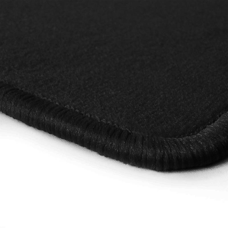 Autoteppich Stylers NF-Velours Fußmatten Schwarz in Top-Qualität, Randfarbe Schwarz A-T-S_Q100_R300_00109 von Autoteppich Stylers