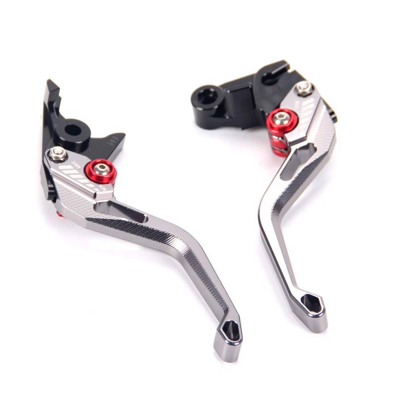 Auzkong Brems Kupplungshebel für SUZUK! GSXR 1000 2009-2019, GSXR 600 / GSXR 750 2011-2019, GSX-S1000 / F/ABS Kupplung Bremshebel Grau von Auzkong