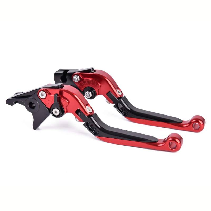 Bremshebel Klappbar Kupplungshebel Skalierbar CNC Motorrad Hebel für Ducati MONSTER 900 (1994-1999), 748/916/916SPS (1994-1998), MONSTER 400 (1999-2003) Rot Schwarz von Auzkong