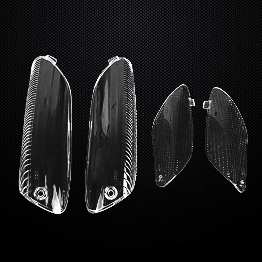 Blinkerglas, Auzkong Blinker Glas, Blinkergläser, Blinkerleuchten, Blinkerglas vorne links klar für Aprilia RSV1000, RSV4R 2004-2008 - 4 Stück von Auzkong