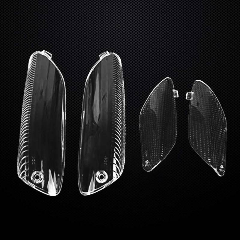 Auzkong Blinkerglas, Blinker Glas, Blinkergläser, Blinkerleuchten, Blinkerglas vorne links klar für Aprilia RSV1000, RSV4R 2004-2008 - 4 Stück von Auzkong