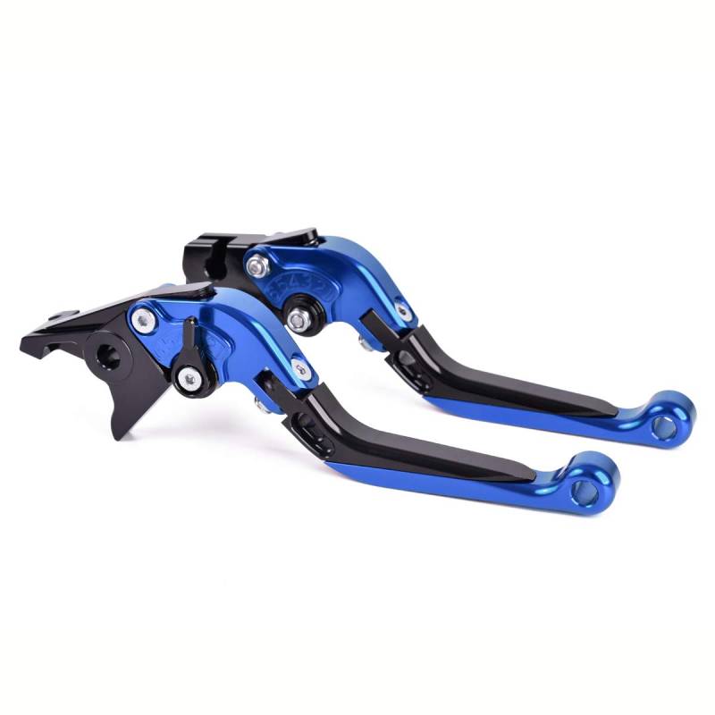 Bremshebel Klappbar Kupplungshebel Skalierbar CNC Motorrad Hebel für BMW F650 CS/GS 1997-2005 (Blau-Schwarz-Blau) von Auzkong