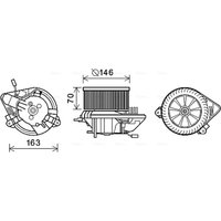 Elektromotor, Innenraumgebläse AVA COOLING CN8295 von Ava Cooling