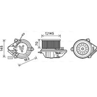 Elektromotor, Innenraumgebläse AVA COOLING CN8503 von Ava Cooling