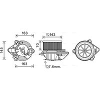 Elektromotor, Innenraumgebläse AVA COOLING CN8510 von Ava Cooling