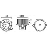 Elektromotor, Innenraumgebläse AVA COOLING HY8398 von Ava Cooling