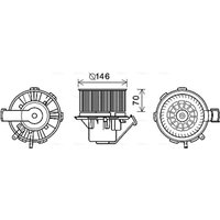 Elektromotor, Innenraumgebläse AVA COOLING MS8647 von Ava Cooling