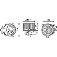 Elektromotor, Innenraumgebläse AVA COOLING PE8380 von Ava Cooling