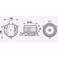 Elektromotor, Innenraumgebläse AVA COOLING TO8740 von Ava Cooling