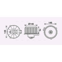 Innenraumgebläse AVA COOLING TO8735 von Ava Cooling