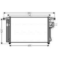 Kondensator, Klimaanlage AVA COOLING HY5176D AVA von Ava Cooling