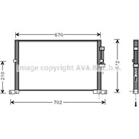 Kondensator, Klimaanlage AVA COOLING JRA5032 von Ava Cooling