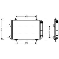 Kondensator, Klimaanlage AVA COOLING PEA5209D AVA von Ava Cooling