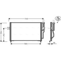 Kondensator, Klimaanlage AVA COOLING VO5086 AVA von Ava Cooling
