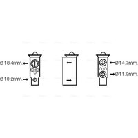 Ventil Klimaanlage AVA COOLING DN1389 AVA von Ava Cooling